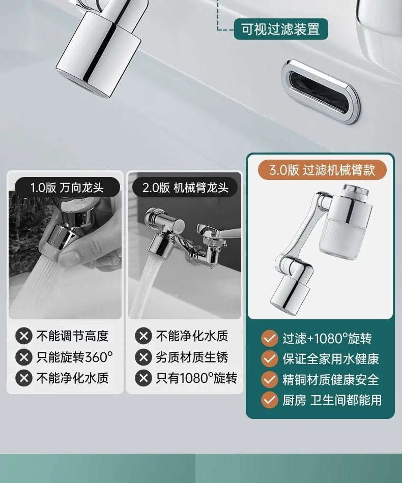 Vòi Rửa Xoay Đa Năng Lọc Nước 2 Chế Độ Thông Minh - Daisan Store