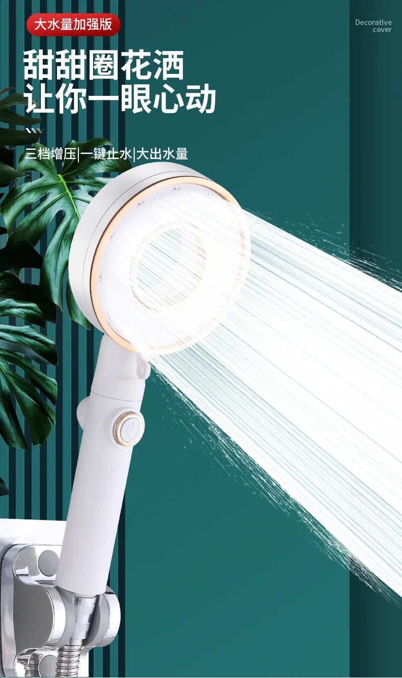 Vòi Sen Áp Lực 3 Chế Độ, Tiết Kiệm Nước, Mạ Bạc - Daisan Store