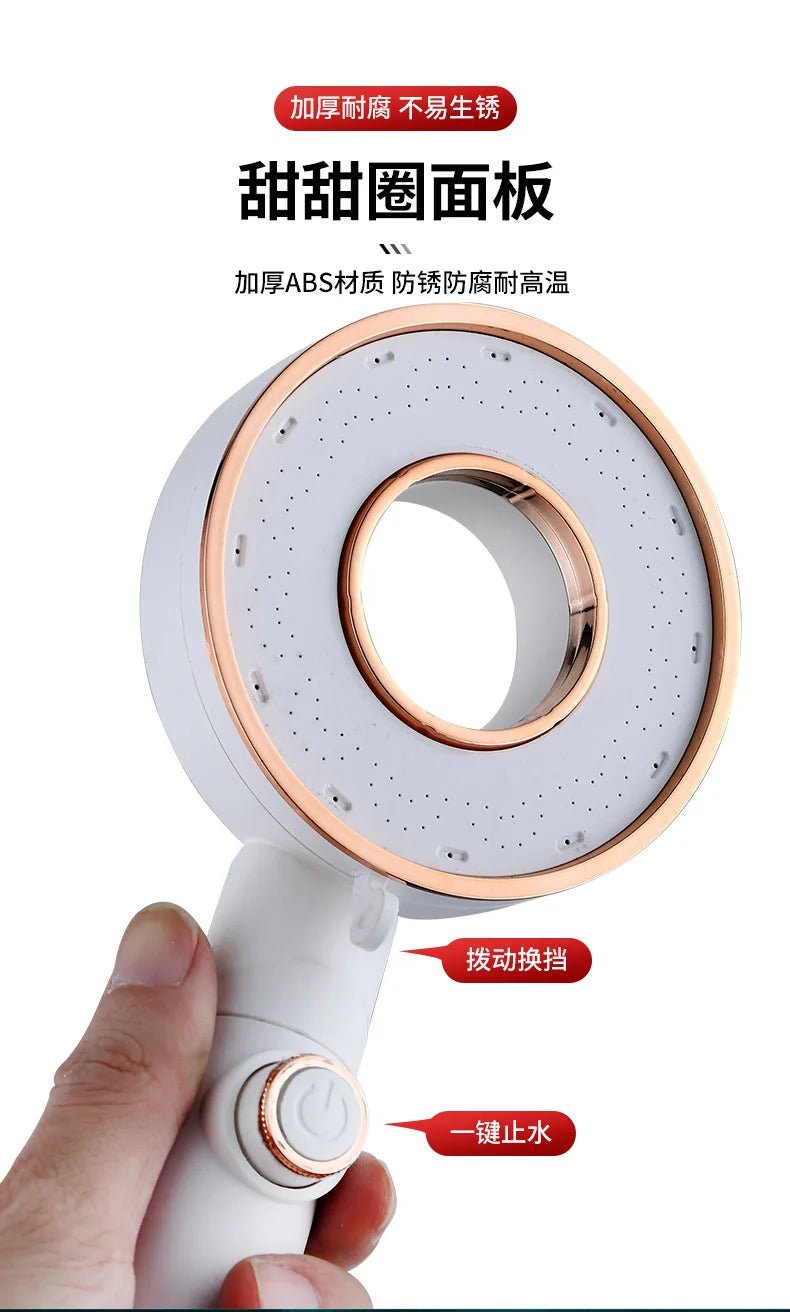 Vòi Sen Áp Lực 3 Chế Độ, Tiết Kiệm Nước, Mạ Bạc - Daisan Store