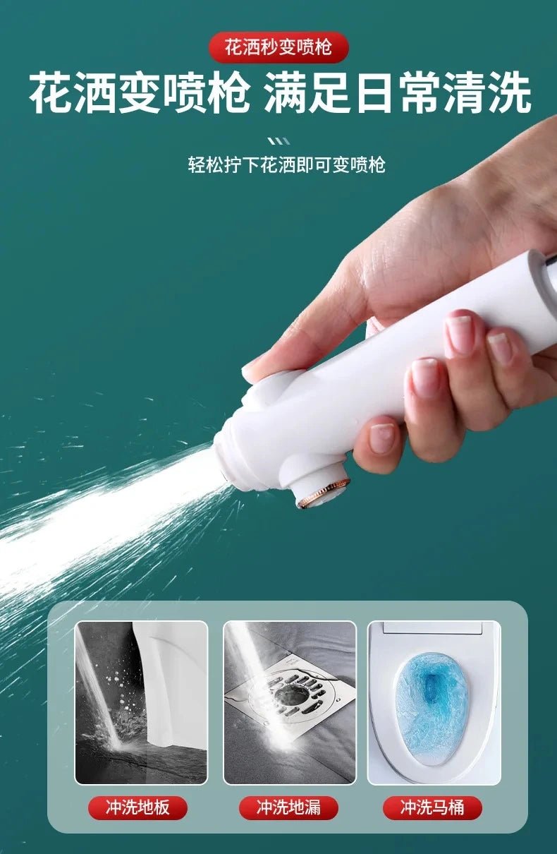 Vòi Sen Áp Lực 3 Chế Độ, Tiết Kiệm Nước, Mạ Bạc - Daisan Store