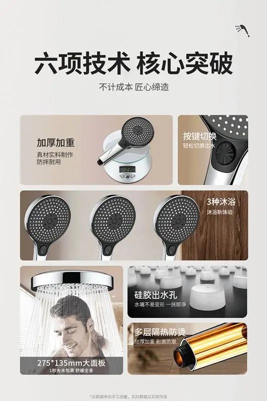 Vòi Sen Áp Lực Cao 3 Chế Độ Tiết Kiệm Nước 135mm - Daisan Store