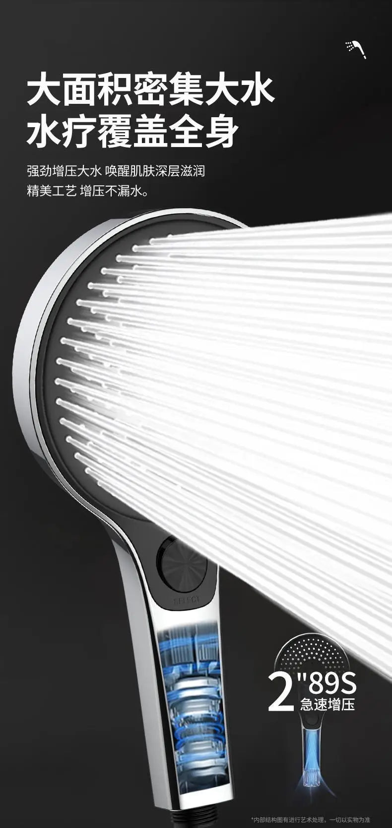 Vòi Sen Áp Lực Cao 3 Chế Độ Tiết Kiệm Nước 135mm - Daisan Store