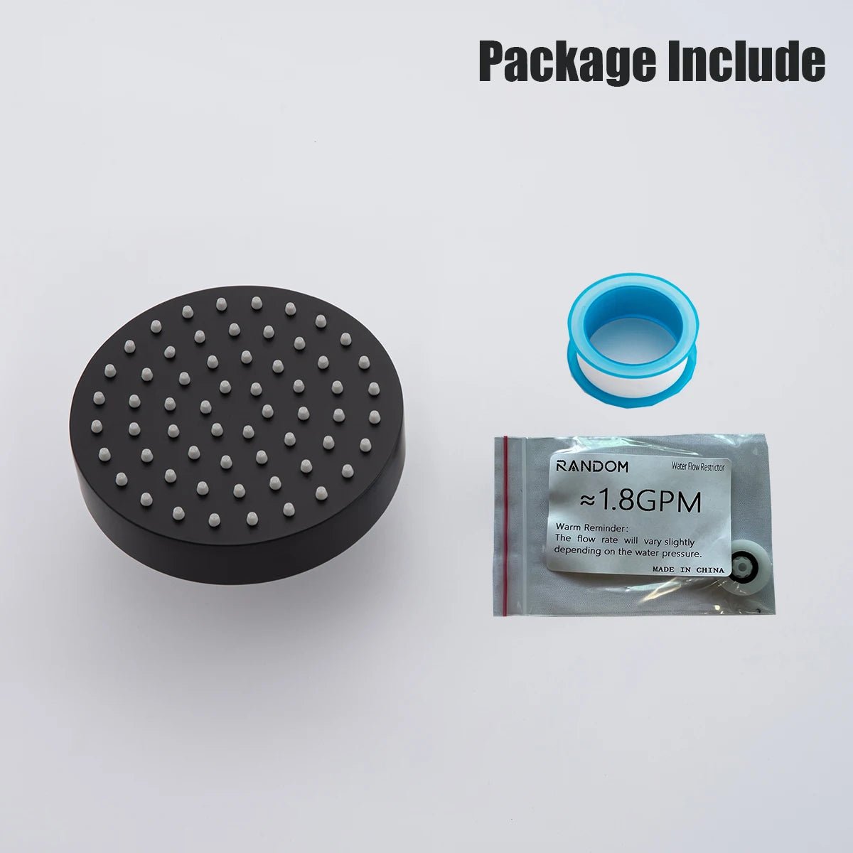 Vòi Sen Áp Lực Mạnh Inox Đen Mờ Cao Cấp Phòng Tắm - Daisan Store