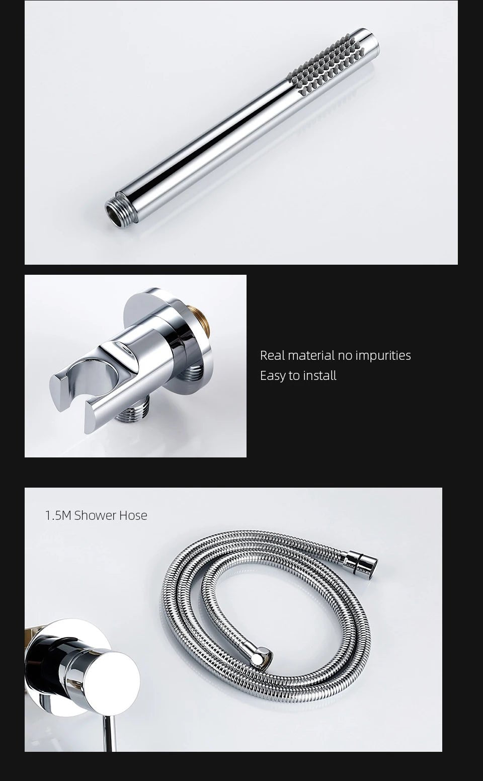 Vòi sen cầm tay đa năng nóng lạnh kèm dây 1.5m - Daisan Store