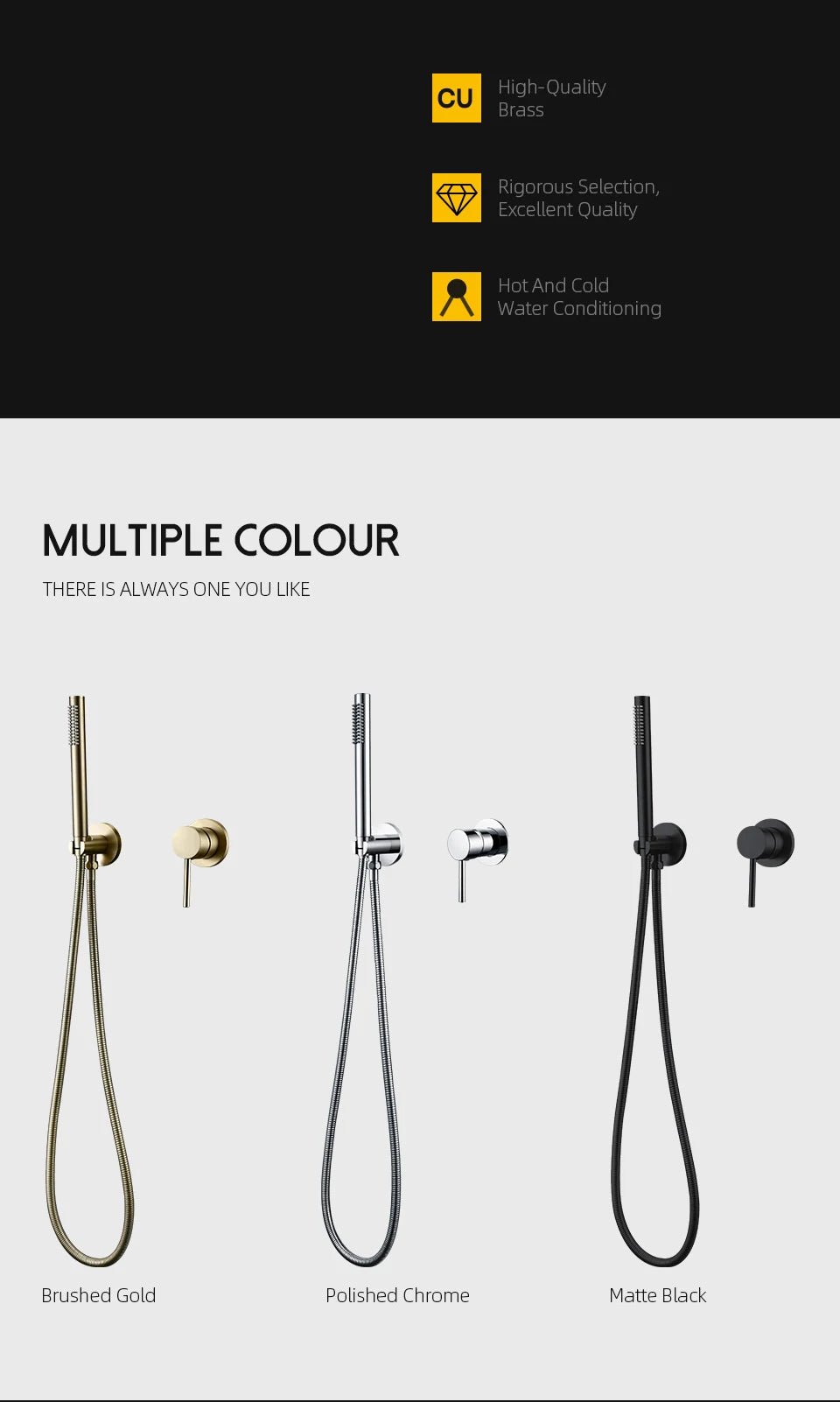 Vòi sen cầm tay đa năng nóng lạnh kèm dây 1.5m - Daisan Store