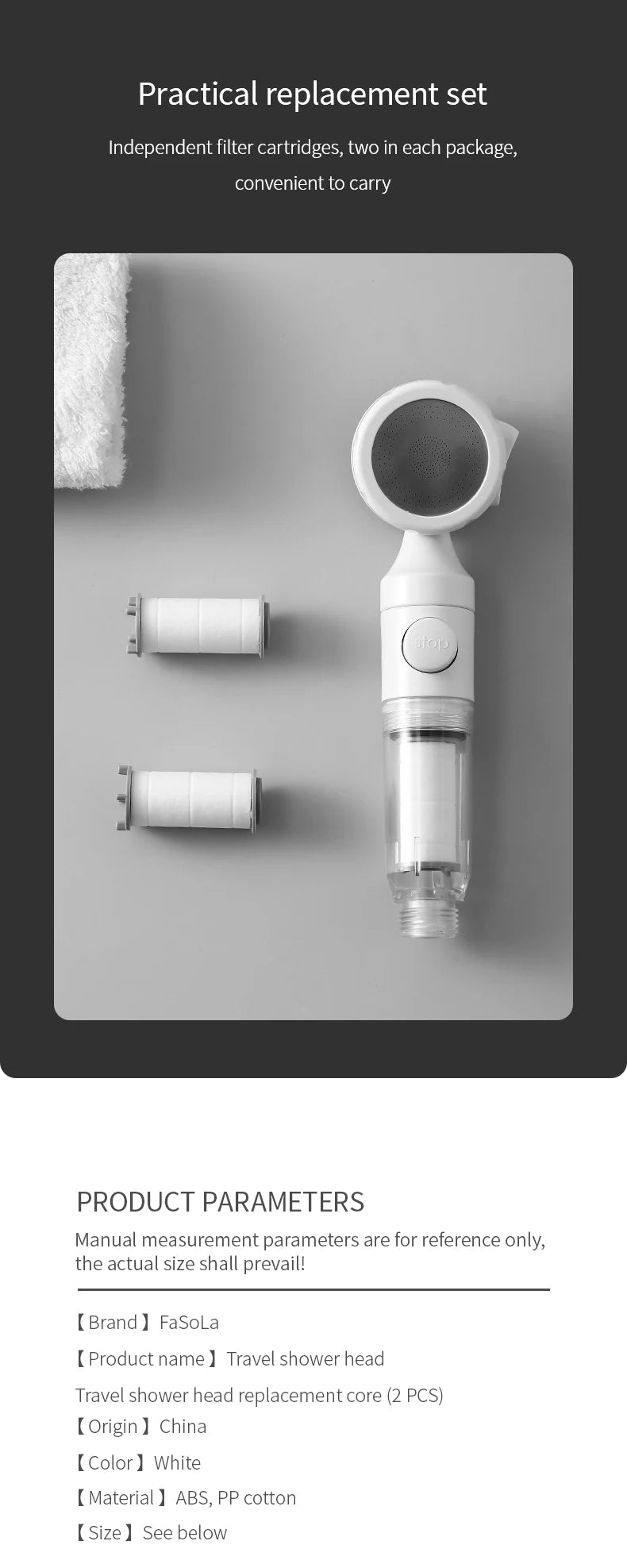 Vòi Sen Lọc Nước Áp Lực, Kháng Khuẩn Du Lịch Tiện Dụng - Daisan Store