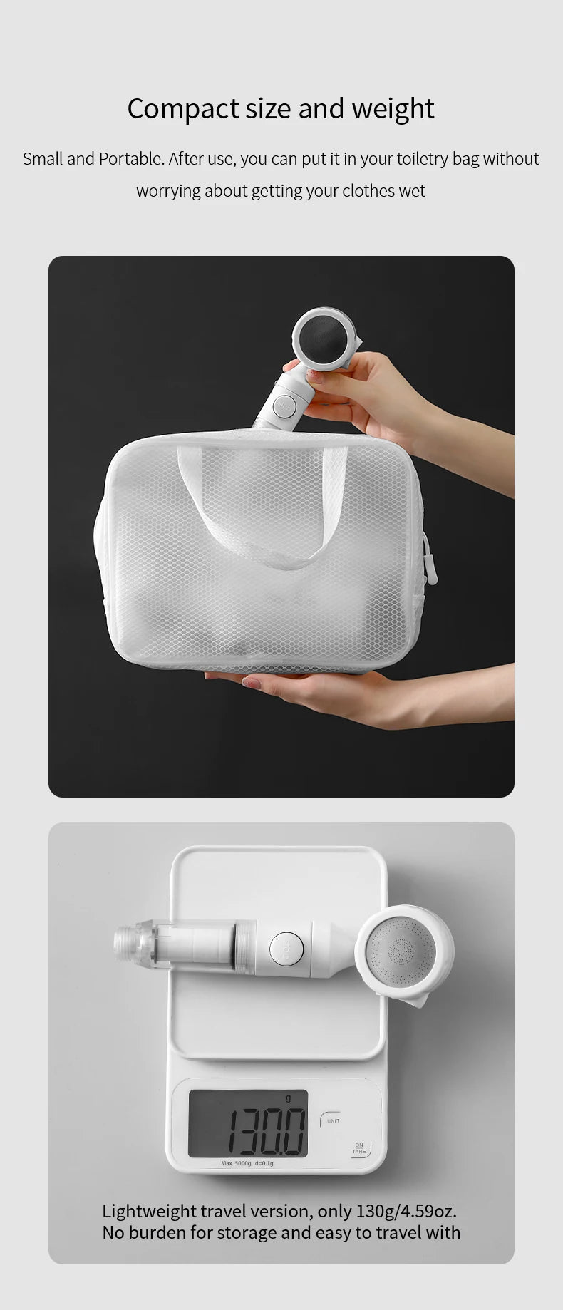 Vòi Sen Lọc Nước Áp Lực, Kháng Khuẩn Du Lịch Tiện Dụng - Daisan Store