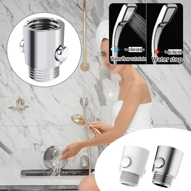 Vòi Sen Tắm Đa Năng 1 Nút Bấm Ngắt Nước Nhanh - Daisan Store