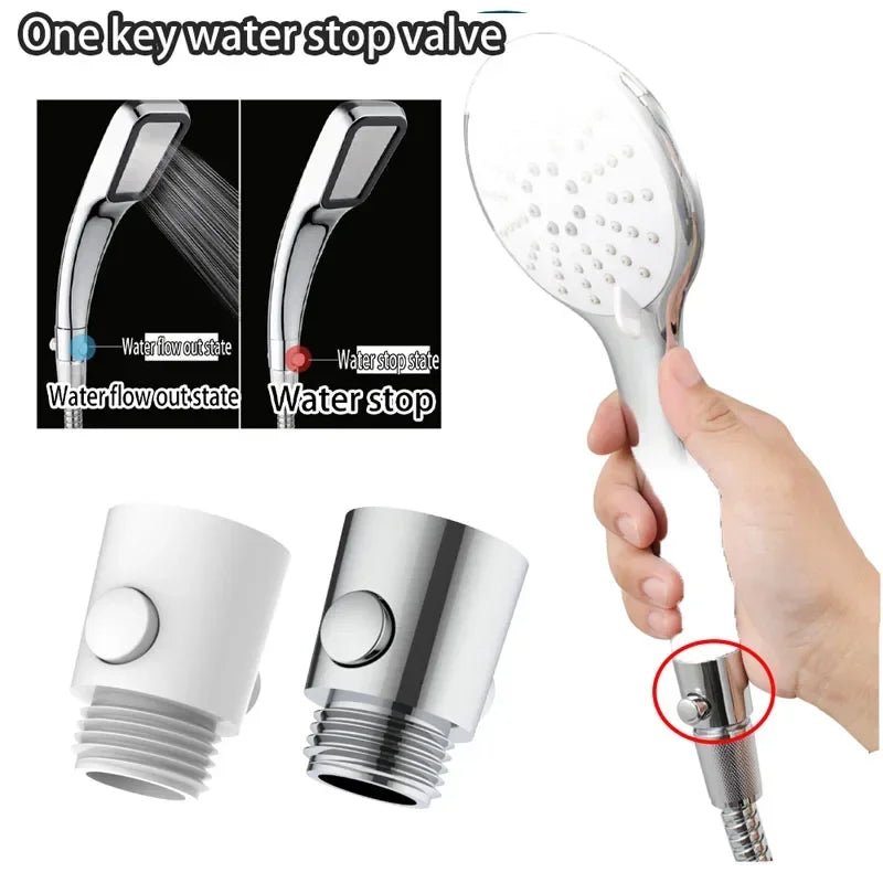 Vòi Sen Tắm Đa Năng 1 Nút Bấm Ngắt Nước Nhanh - Daisan Store