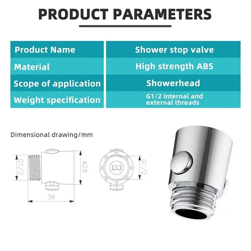 Vòi Sen Tắm Đa Năng 1 Nút Bấm Ngắt Nước Nhanh - Daisan Store