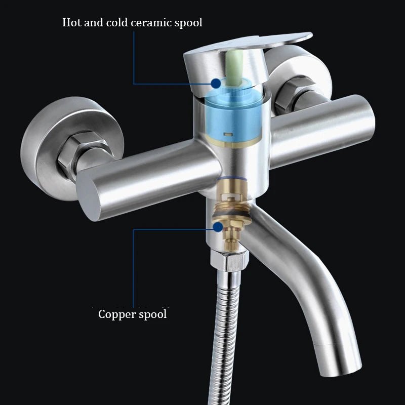 Vòi Sen Tắm Inox 3 Chức Năng Nóng Lạnh Gắn Tường - Daisan Store