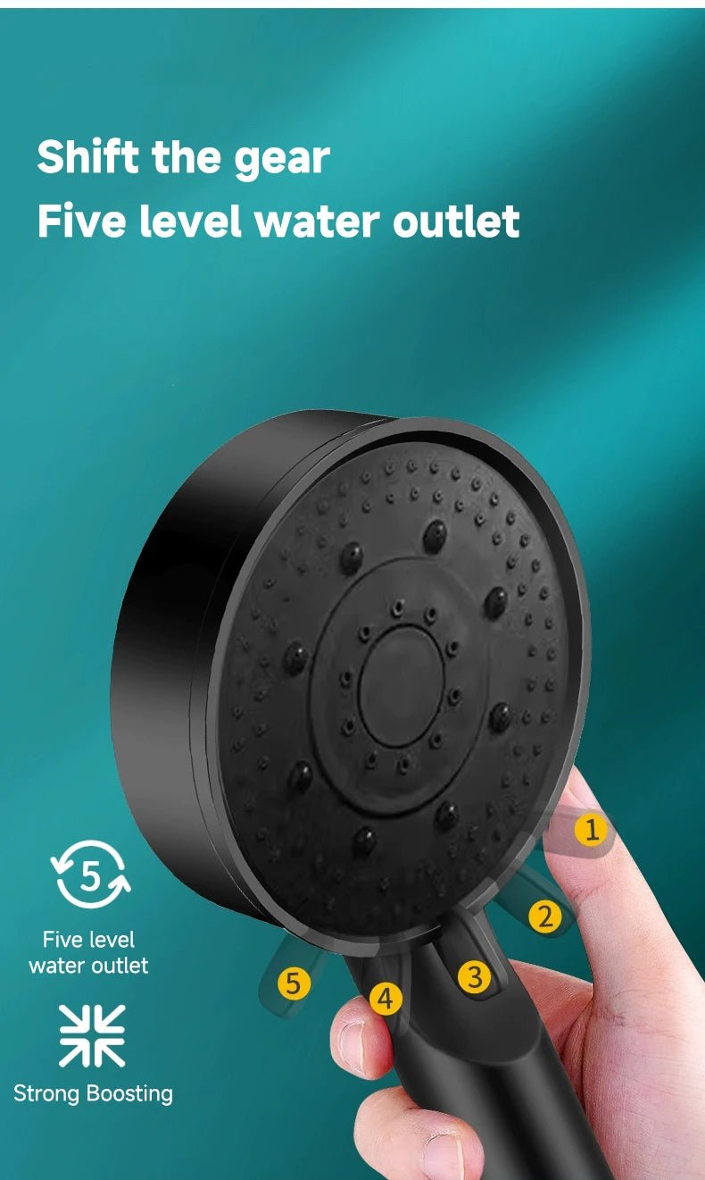 Vòi Sen Tăng Áp 5 Chế Độ Massage Điều Chỉnh Linh Hoạt - Daisan Store