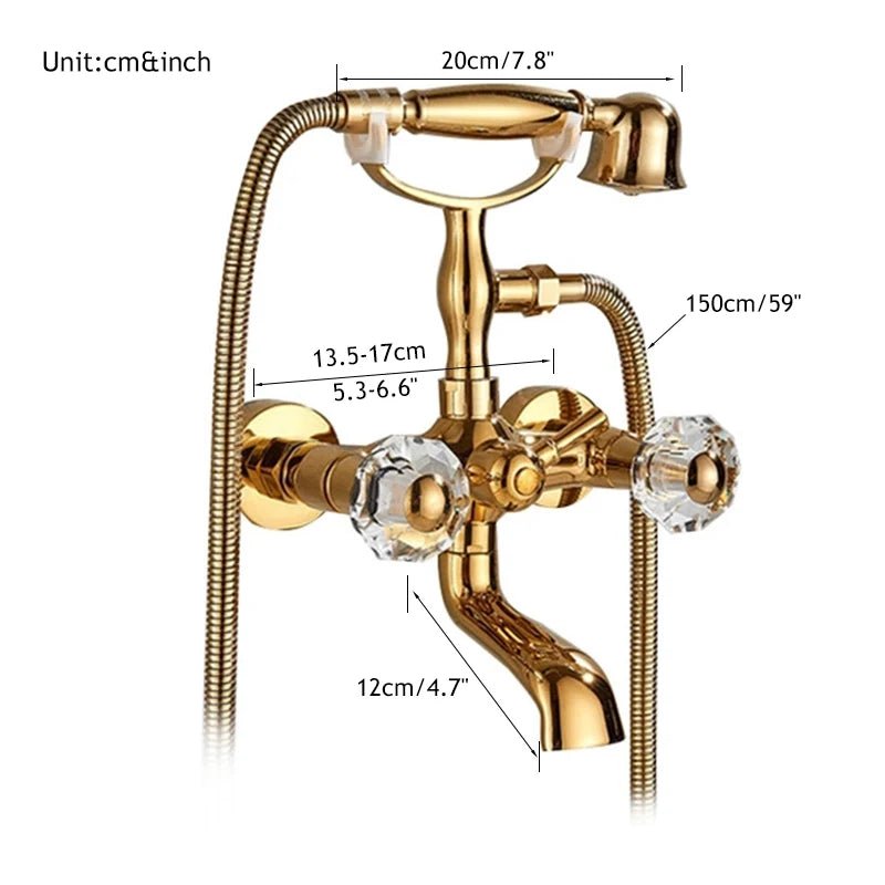 Vòi Sen Thác Vàng Xoay Đa Năng Nóng Lạnh - Daisan Store