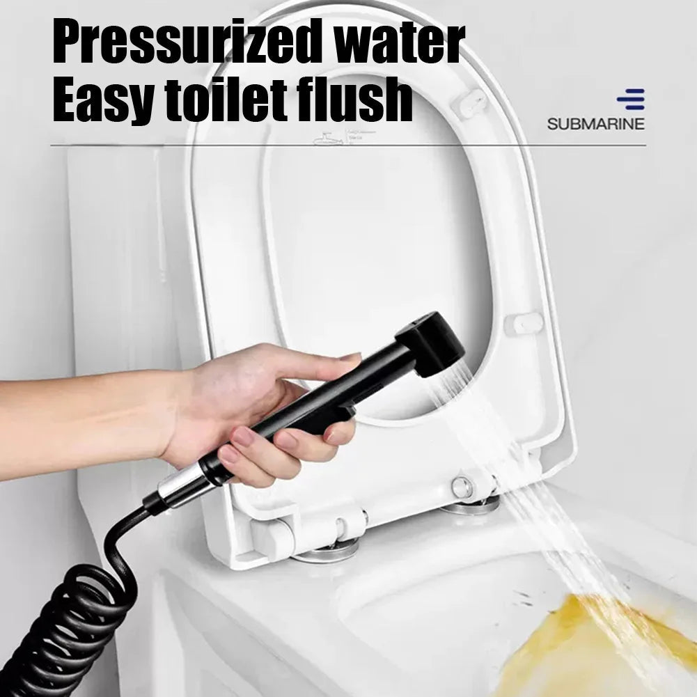 Vòi Xịt Vệ Sinh Cầm Tay Đen ABS - Tiện Ích Phòng Tắm - Daisan Store