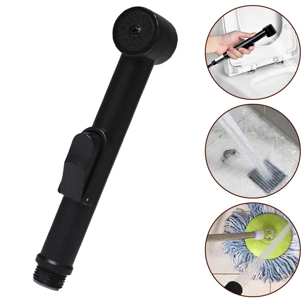 Vòi Xịt Vệ Sinh Cầm Tay Đen ABS - Tiện Ích Phòng Tắm - Daisan Store