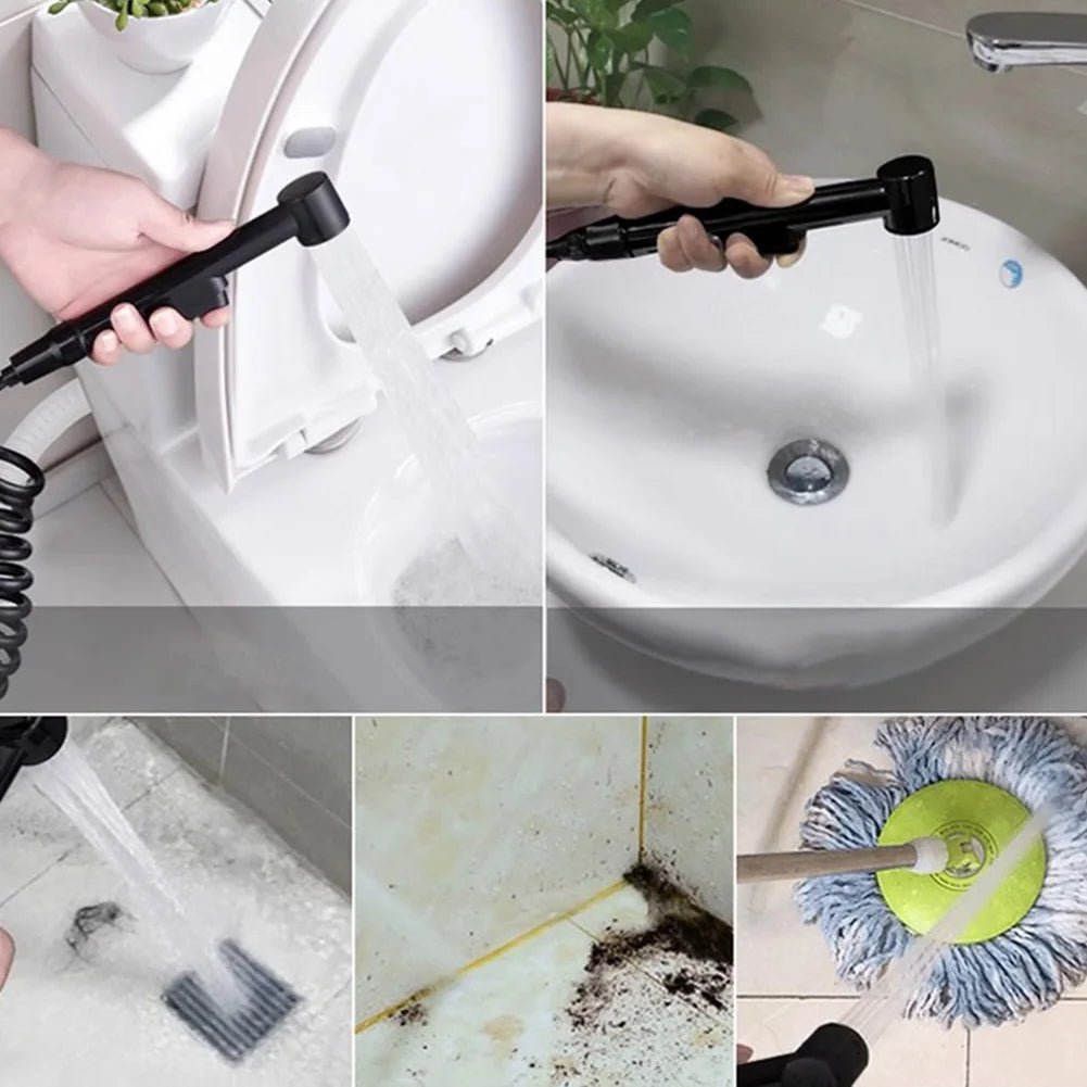 Vòi Xịt Vệ Sinh Cầm Tay Đen ABS - Tiện Ích Phòng Tắm - Daisan Store