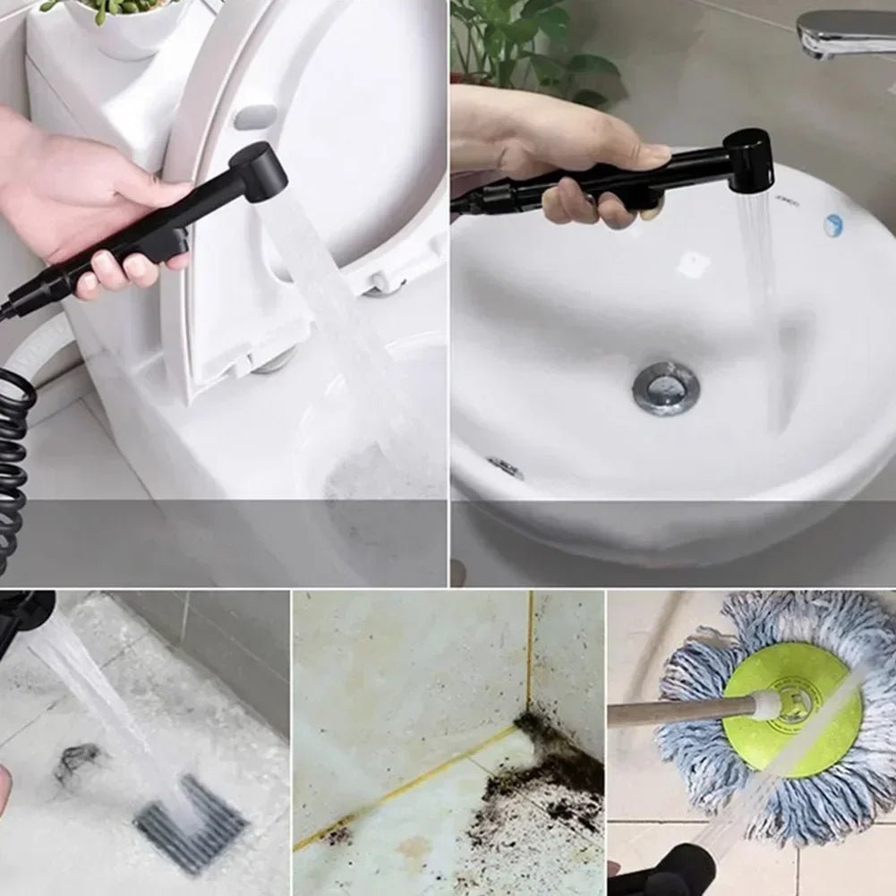 Vòi Xịt Vệ Sinh Cầm Tay Đen ABS - Tiện Ích Phòng Tắm - Daisan Store