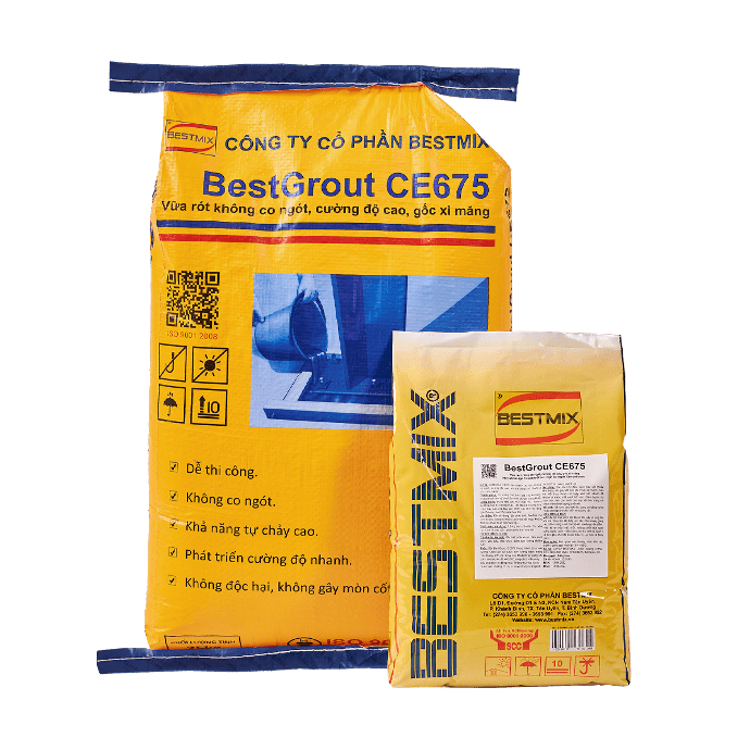 Vữa rót không co ngót Bestmix BestGrout CE675 25kg - Daisan Store