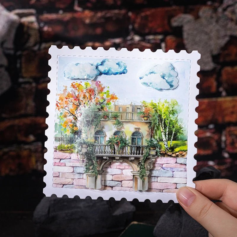 Washi Tape Gach Op Tuong 2 Cuon Hop Trang Tri Van Phong - Daisan Store