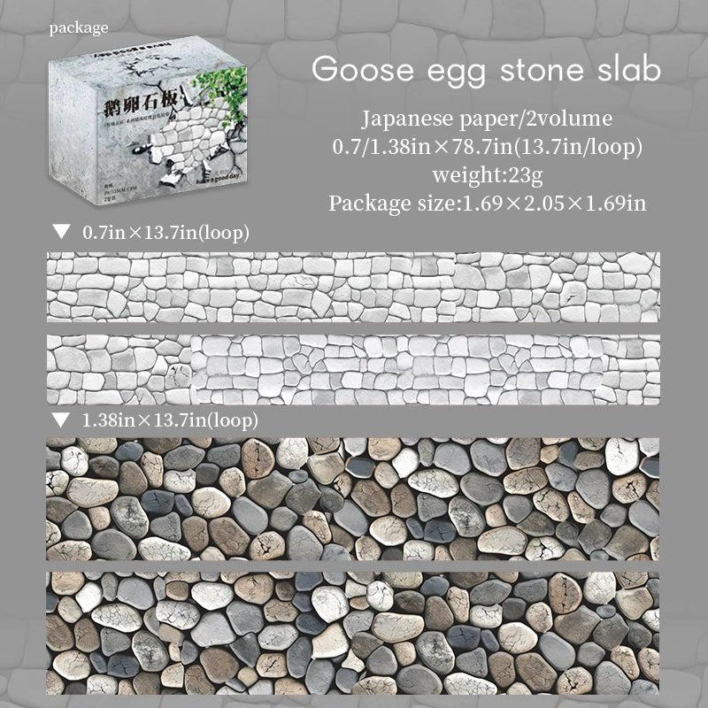 Washi Tape Gạch Tường Viền Trang Trí Nhà Cửa Hộp 2 Cuộn - Daisan Store