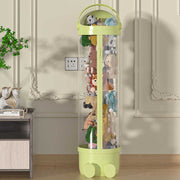 Xô nhựa PP đựng búp bê dung tích lớn dễ thương có khóa kéo trong suốt và nắp đậy dễ dàng lấy đồ chơi - Daisan Store