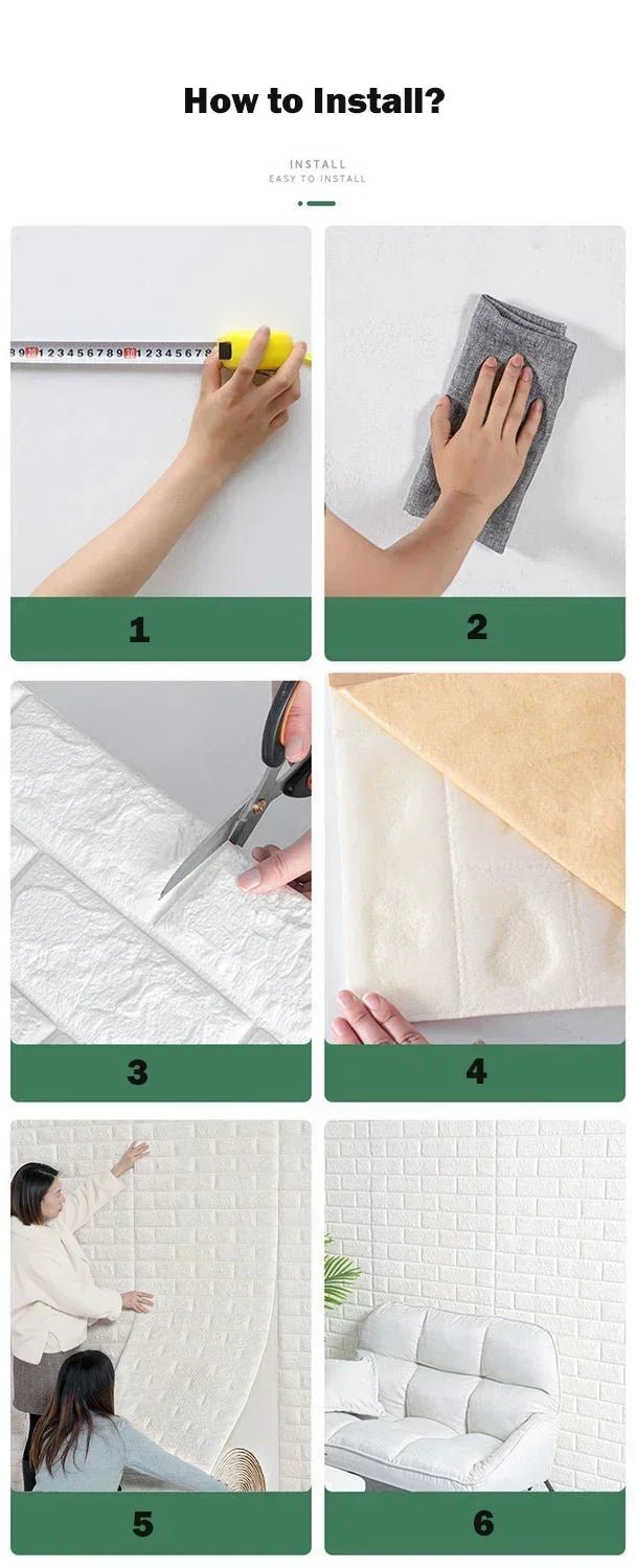 Xốp Dán Tường 3D Giả Gạch Tự Dính Trang Trí Nhà - Daisan Store