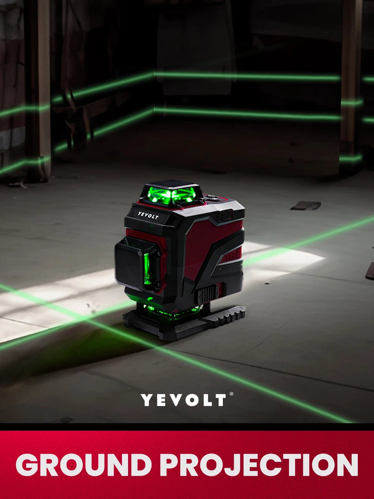 YEVOLT YVGLL4XS16PRO May Laser Xanh 4 Mat Phẳng 16Tia TuCan - Daisan Store