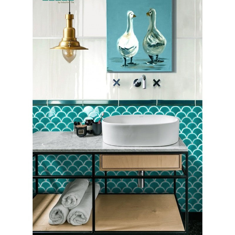 Gạch Mosaic Vảy Cá Rạn 2 lớp MHF 90011