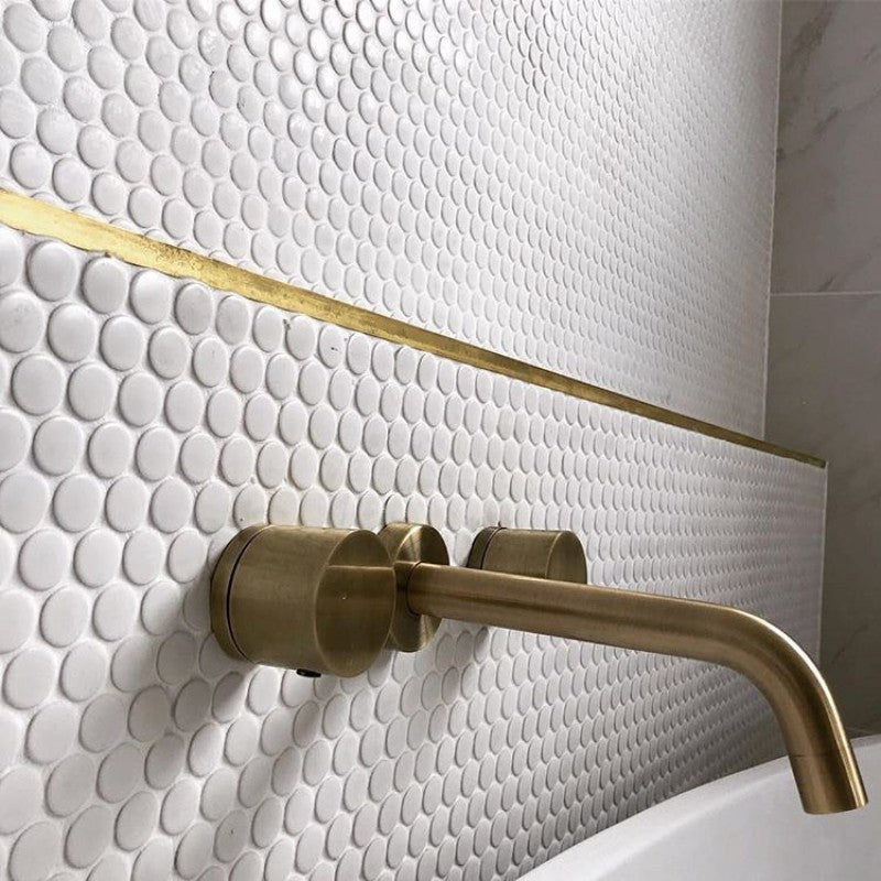 GẠCH MOSAIC CHẤM BI MÀU TRẮNG CB 269