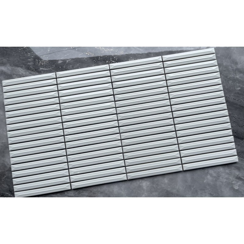 Gạch Mosaic Que Đũa MHT 139 Màu Trắng