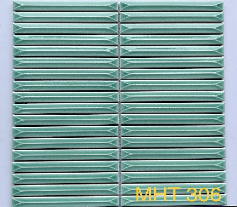 Gạch Mosaic Que Đũa MHT 306 Màu Xanh Ngọc