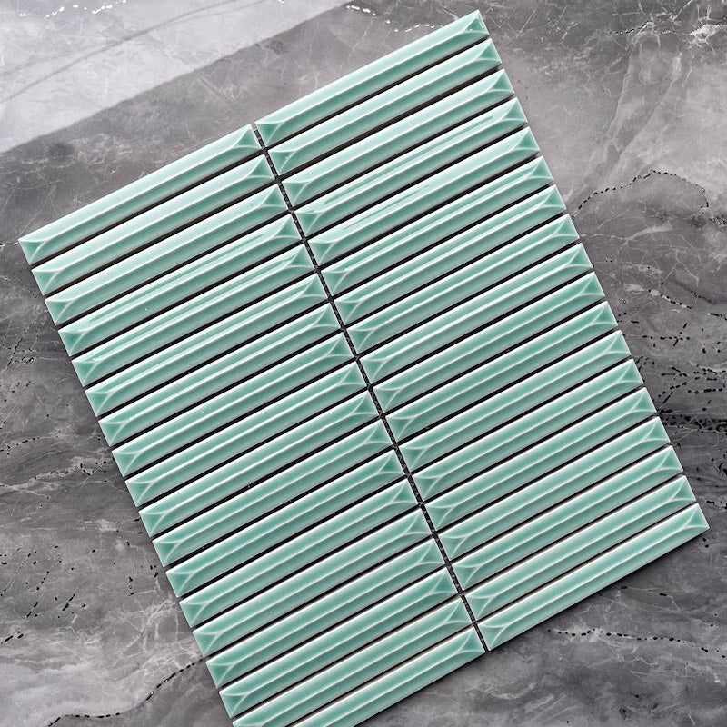 Gạch Mosaic Que Đũa MHT 306 Màu Xanh Ngọc