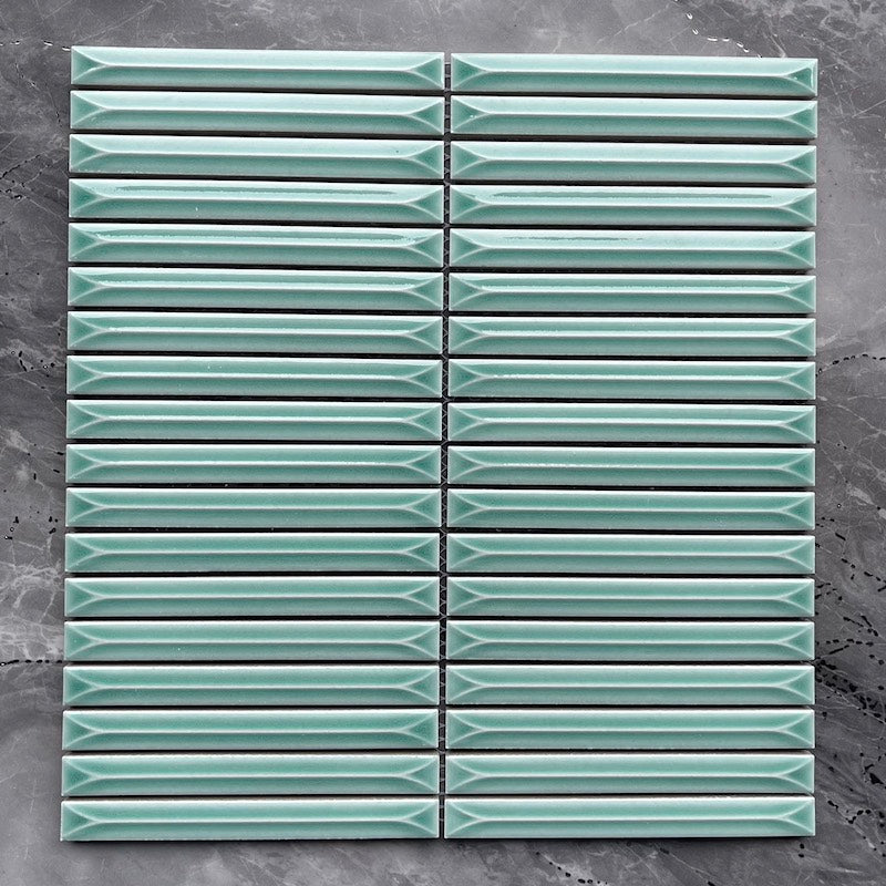 Gạch Mosaic Que Đũa MHT 306 Màu Xanh Ngọc