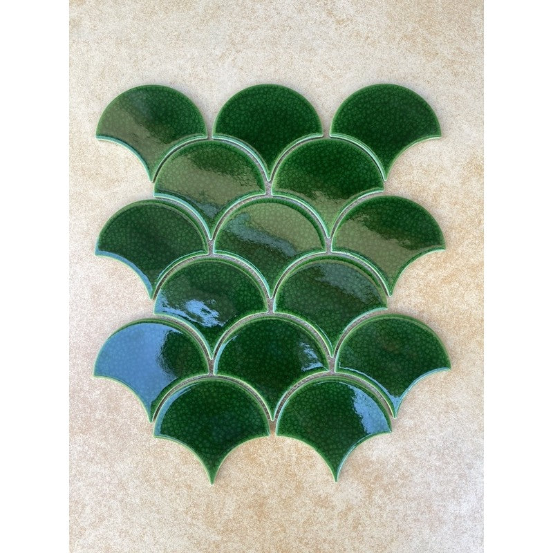 Gạch Mosaic Vảy Cá Rạn 2 lớp  MHF 8998