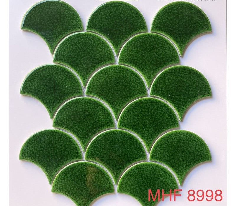 Gạch Mosaic Vảy Cá Rạn 2 lớp  MHF 8998