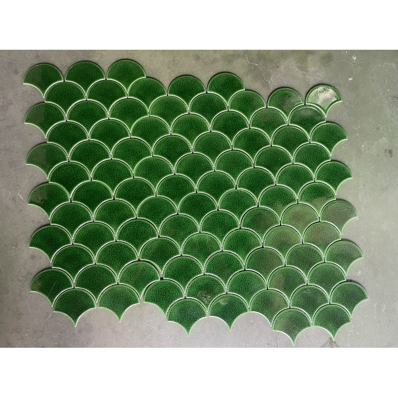 Gạch Mosaic Vảy Cá Rạn 2 lớp  MHF 8998