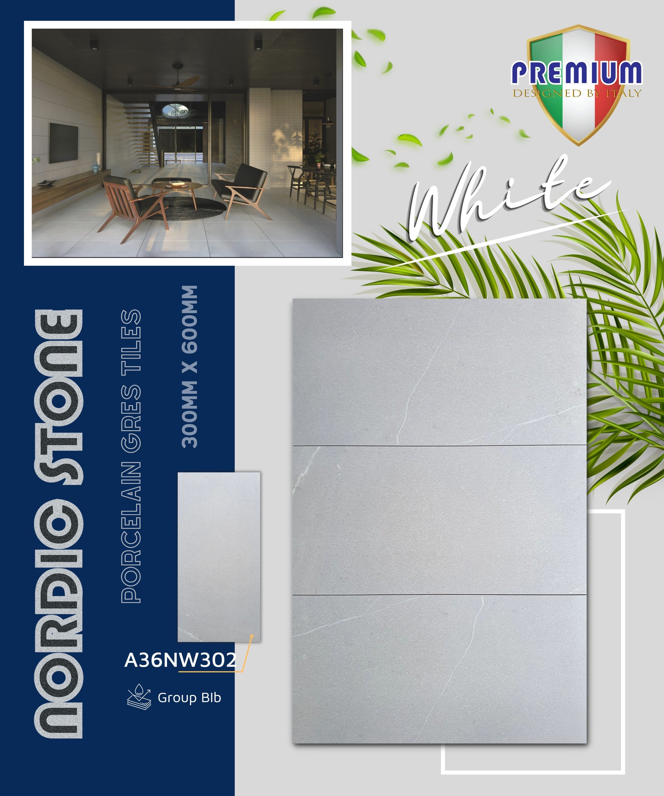 Gạch ốp lát Apodio A36NW302 (Matt)