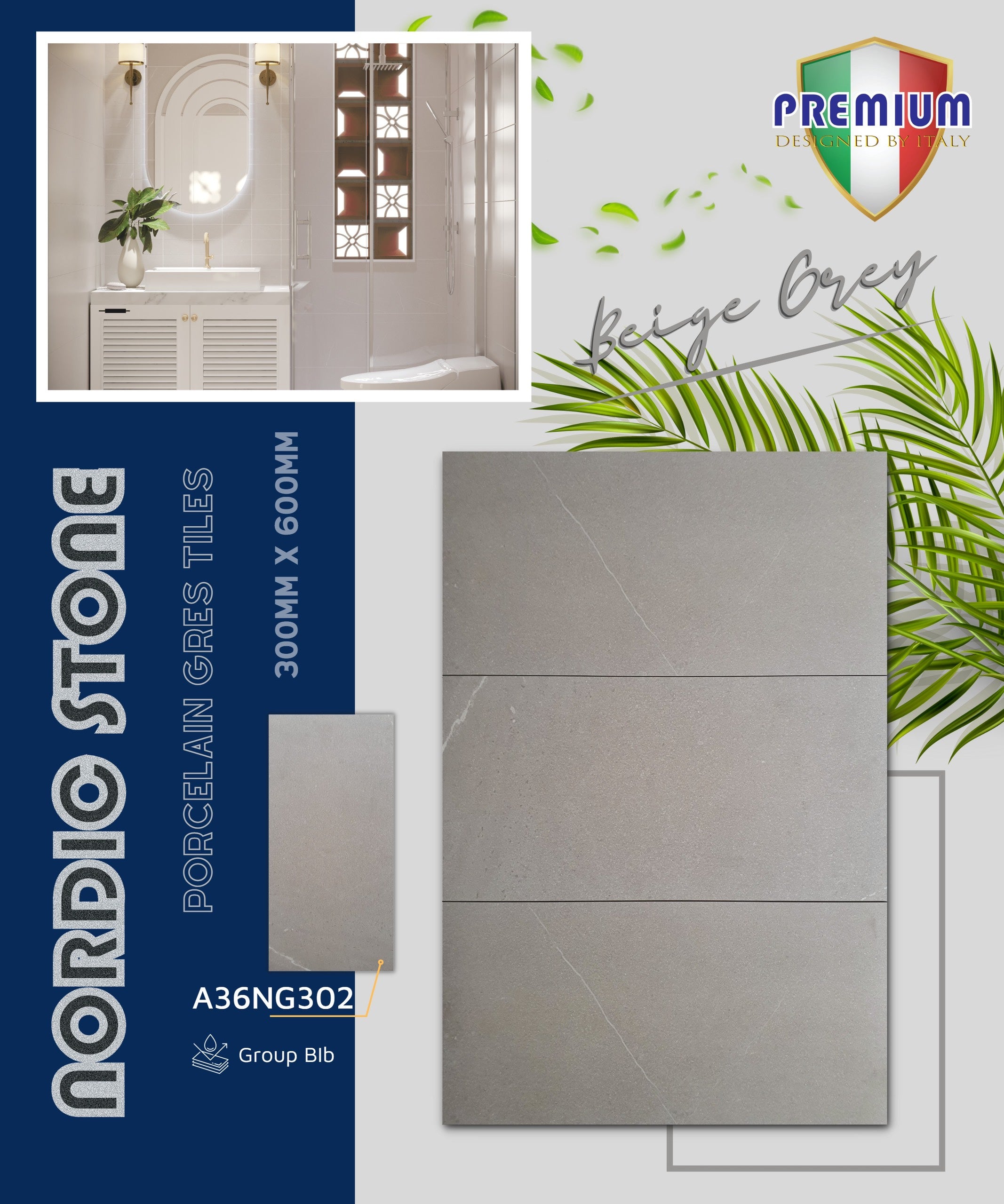 Gạch ốp lát Apodio A36NG302 (Matt)
