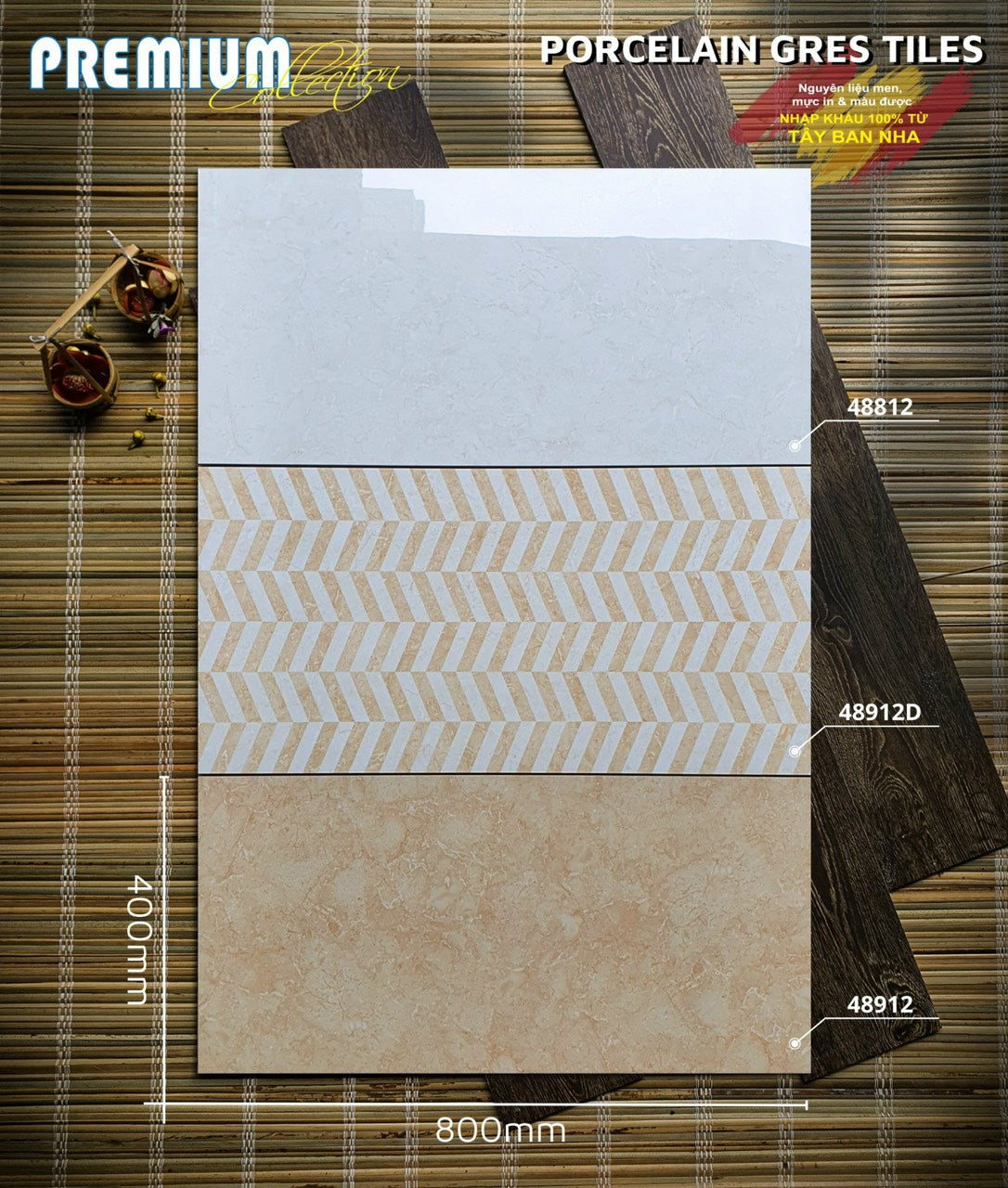 Gạch ốp lát Apodio 48812 48912D 48912