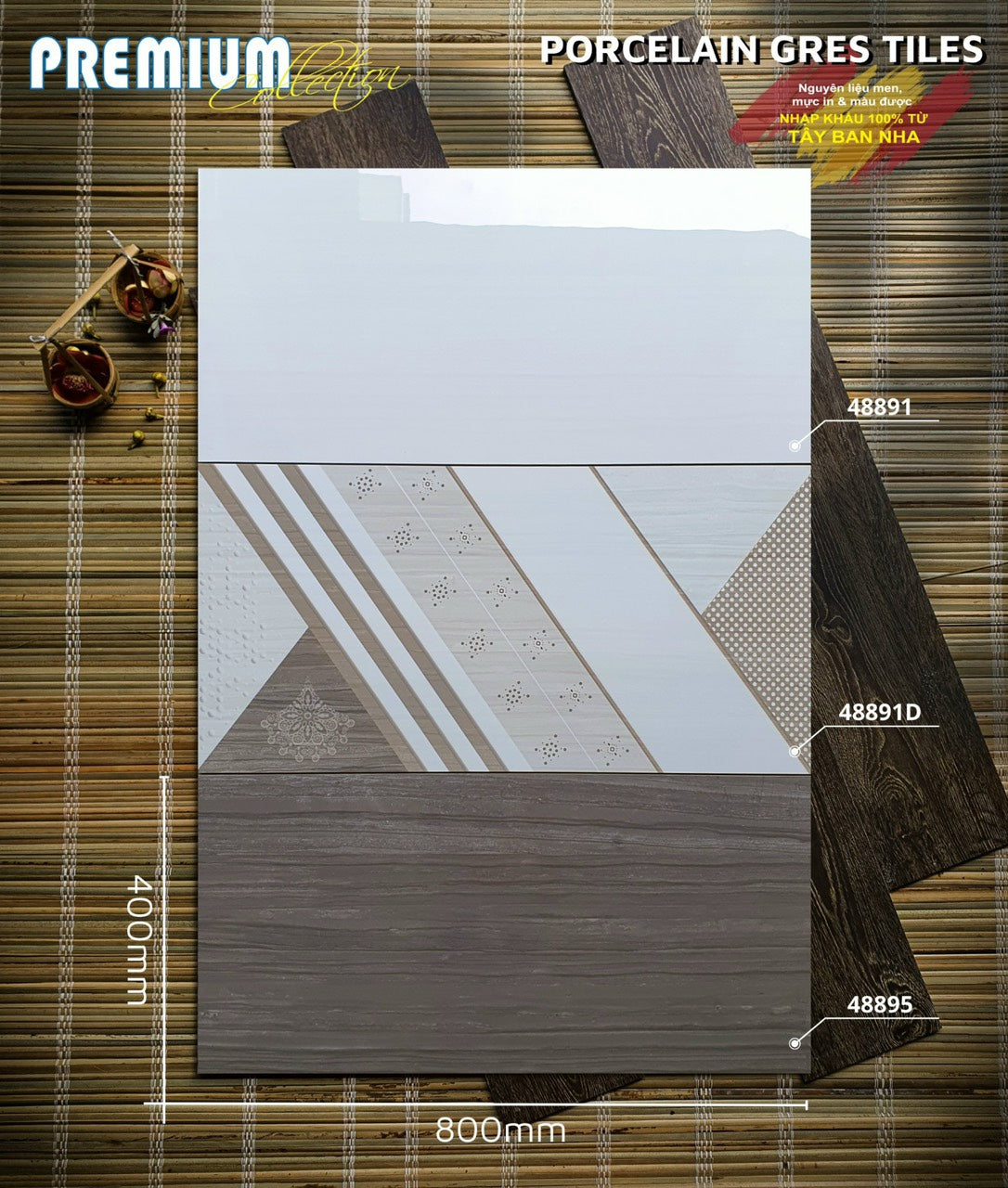 Gạch ốp lát Apodio 48891 48891D 48895