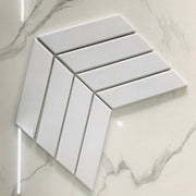 Gạch Mosaic xương cá trắng mờ KT 318.5x244mm mã SZ007