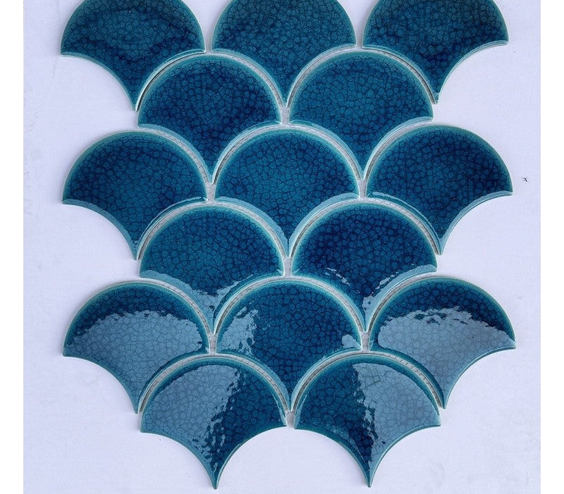 Gạch Mosaic Vảy Cá Rạn 2 lớp  MHF 8966