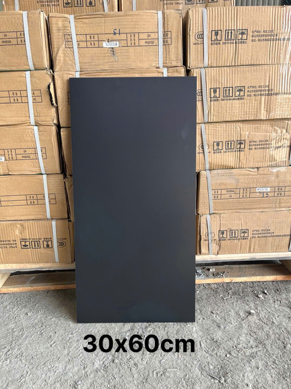 Gạch ốp tường KT 30x60cm men matt màu đen