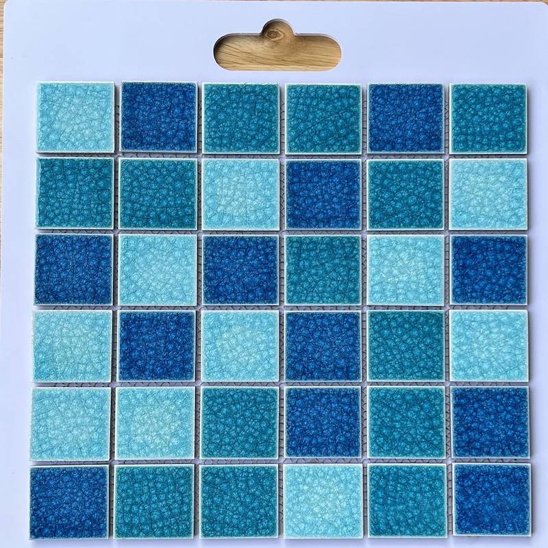 Gạch Mosaic gốm men rạn 2 lớp 48X48X6mm MHG 968