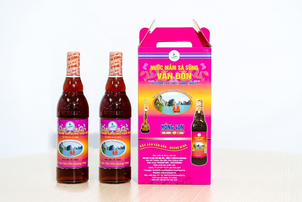 Nước Mắm Sá Sùng Vân Đồn – Đạm 45 – Chai 500ml (sao chép)