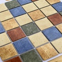 Gạch Mosaic gốm mix men rạn đơn 4 màu Ref 10589